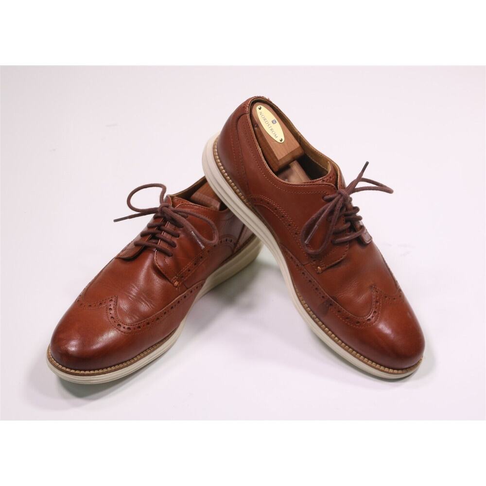 Cole-Haan Men's Original Grand Wingtip Oxford Brown Dress Shoes Men's US 11 W - Picture 8 of 11